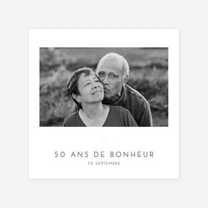 invitation anniversaire Élégant cœur