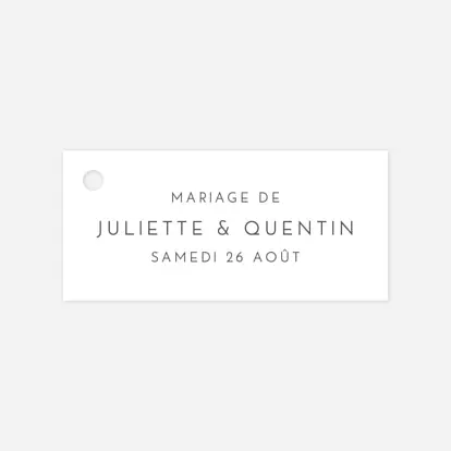 Etiquette Mariage Élégant cœur