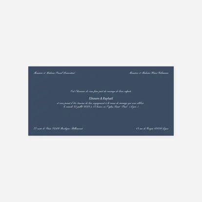 Faire-part mariage Élégant