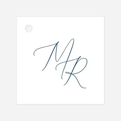 Etiquette perforée mariage Élégance