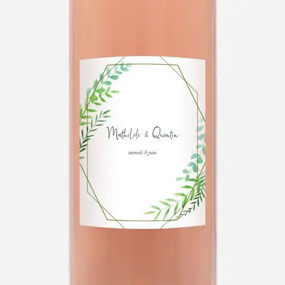 Étiquette bouteille Enchanté