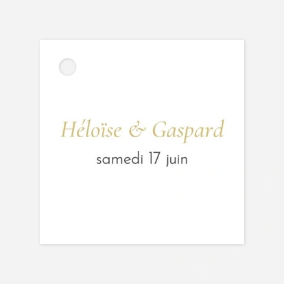 Etiquette perforée mariage Envolée d'eucalyptus