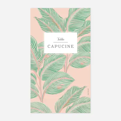 Marque-table mariage Équateur