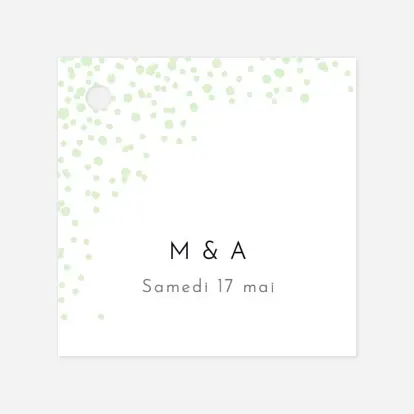 Etiquette perforée mariage Étincelles