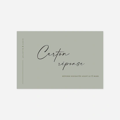 Carton réponse Éternelle Élégance