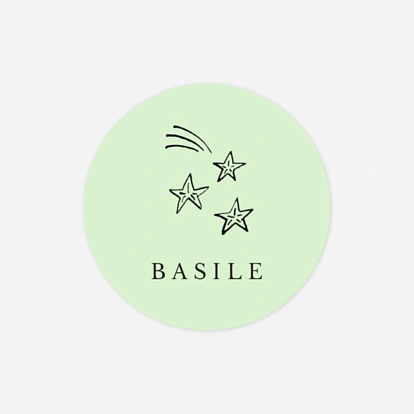 Stickers naissance Étiquette illustrée