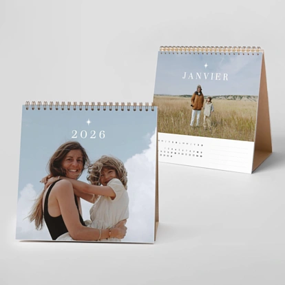 Calendrier photo chevalet Étoile du Nord