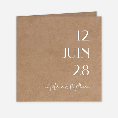 Faire-part mariage En toute simplicité