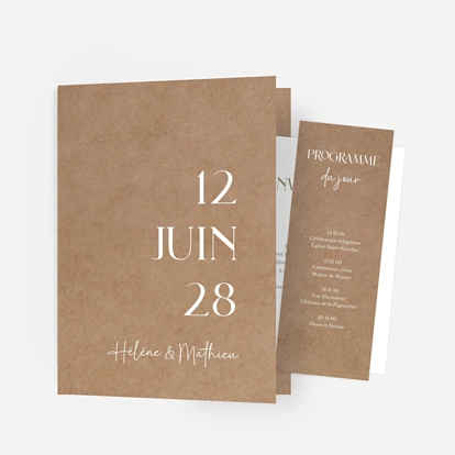 Faire-part mariage En toute simplicité