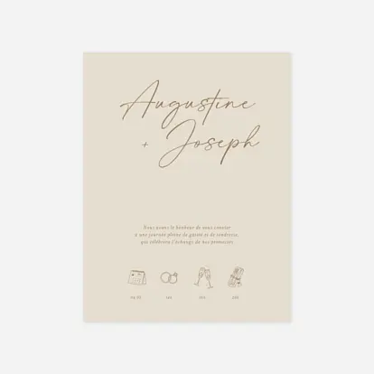 Faire-part mariage Evènement