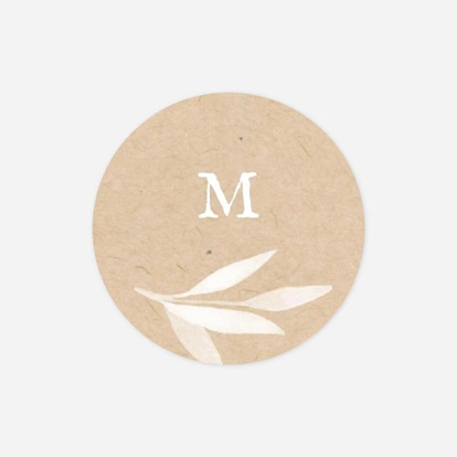 Stickers naissance Feuillage aquarelle