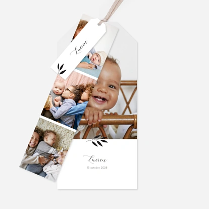 Faire-part naissance Feuille d'or