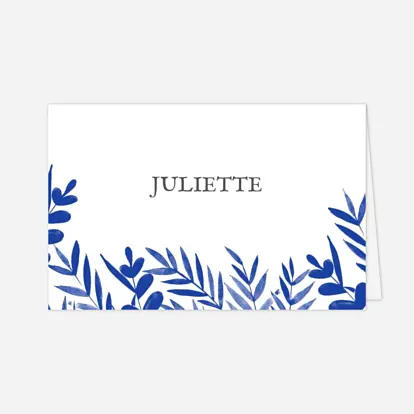 Marque-place mariage Feuillage