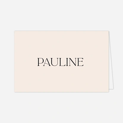 Marque-place mariage Fleur minimale