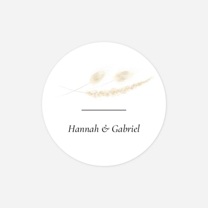 Stickers mariage Graminées