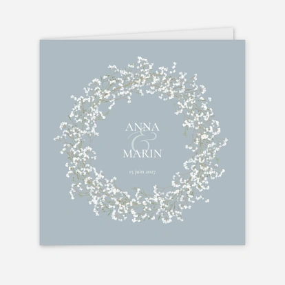 Faire-part mariage Gypsophile