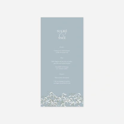 Menu mariage Gypsophile