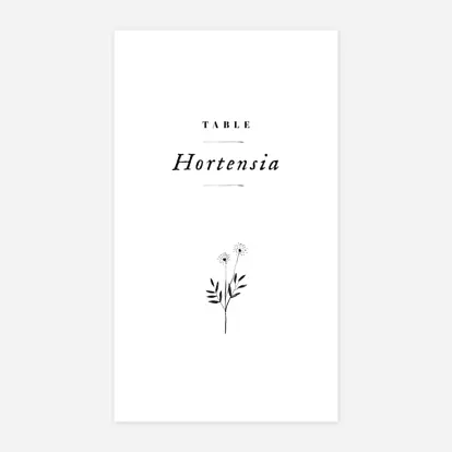 Marque-table mariage Herbier