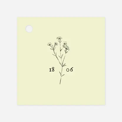 Etiquette perforée baptême Herbier