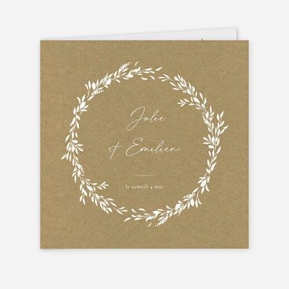 Faire-part mariage Instant botanique