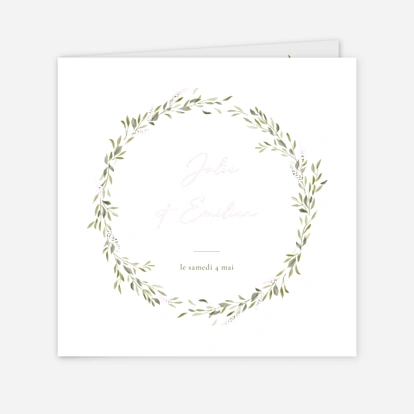 Faire-part mariage Instant botanique