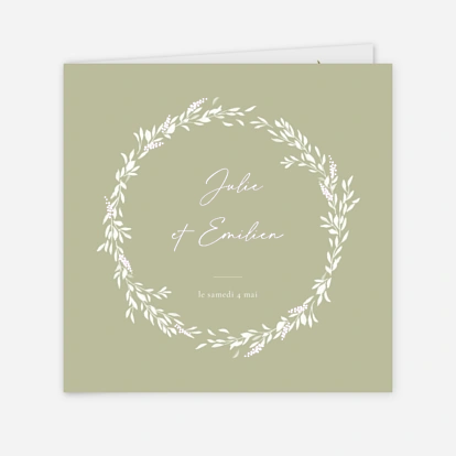 Faire-part mariage Instant botanique