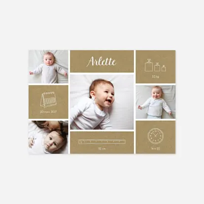 Faire-part naissance Infos précieuses