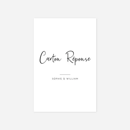 Carton réponse Intemporel