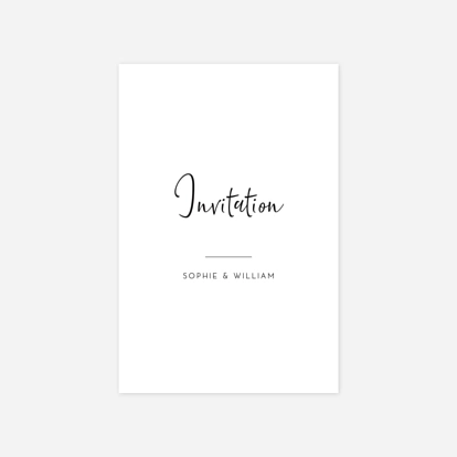 Carton d'invitation Intemporel