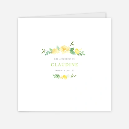 invitation anniversaire Jardin anglais