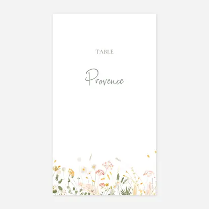 Marque-table mariage Jardin bohème