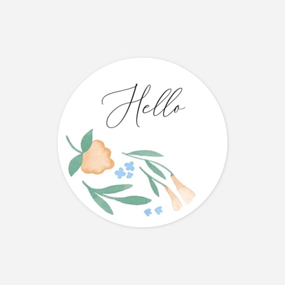 Stickers naissance Jardin fleuri