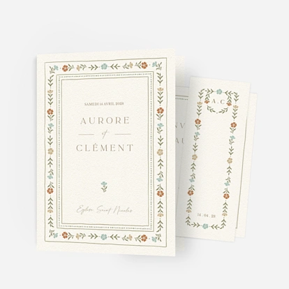 Faire-part mariage Jardin éternel