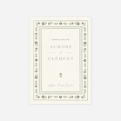 Faire-part mariage Jardin éternel