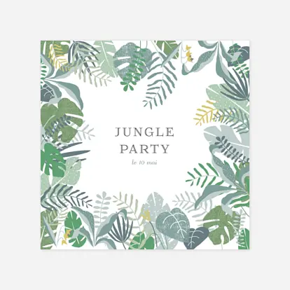 Carte Anniversaire Adulte Jardin tropical