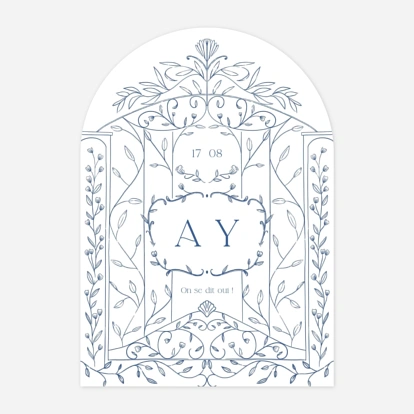 Faire-part mariage Jardin botanique