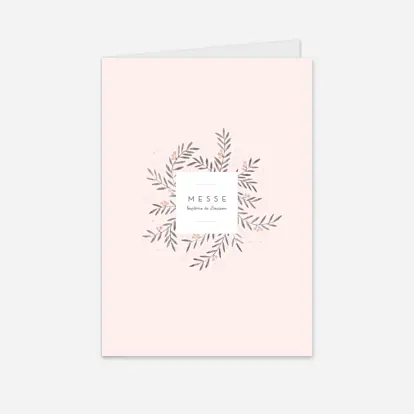 Livret de messe baptême Jolies brindilles