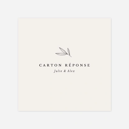 Carton réponse Jeune pousse