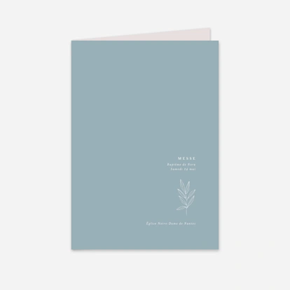 Livret de messe baptême Jeune pousse