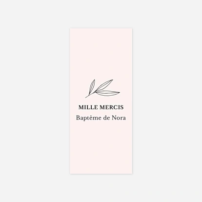 Étiquette cadeau baptême Jeune pousse