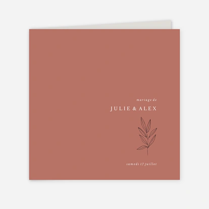 Faire-part mariage Jeune pousse pastel