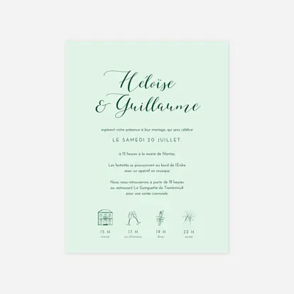 Faire-part mariage Jour festif