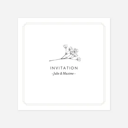 Carton d'invitation Joli brin