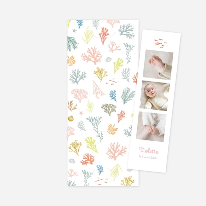 Faire-part naissance Jolis coraux
