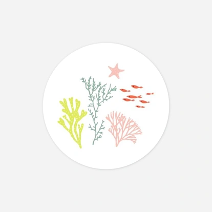 Stickers naissance Jolis coraux