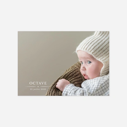 Faire-part naissance Joli détail