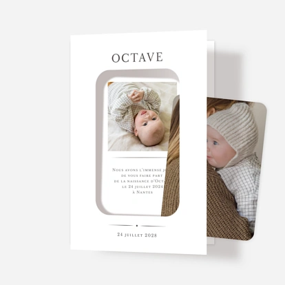 Faire-part de naissance Joli détail