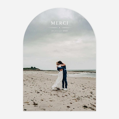 Carte Remerciement Mariage Joli détail
