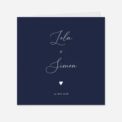 Faire-part mariage Joli coeur