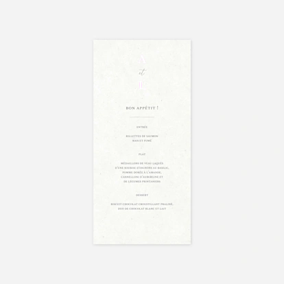 Menu mariage Jour Promis